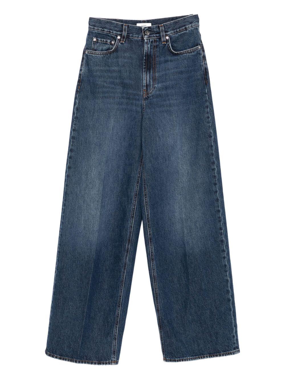 Jeans a gamba ampia in blu Toteme - donna 