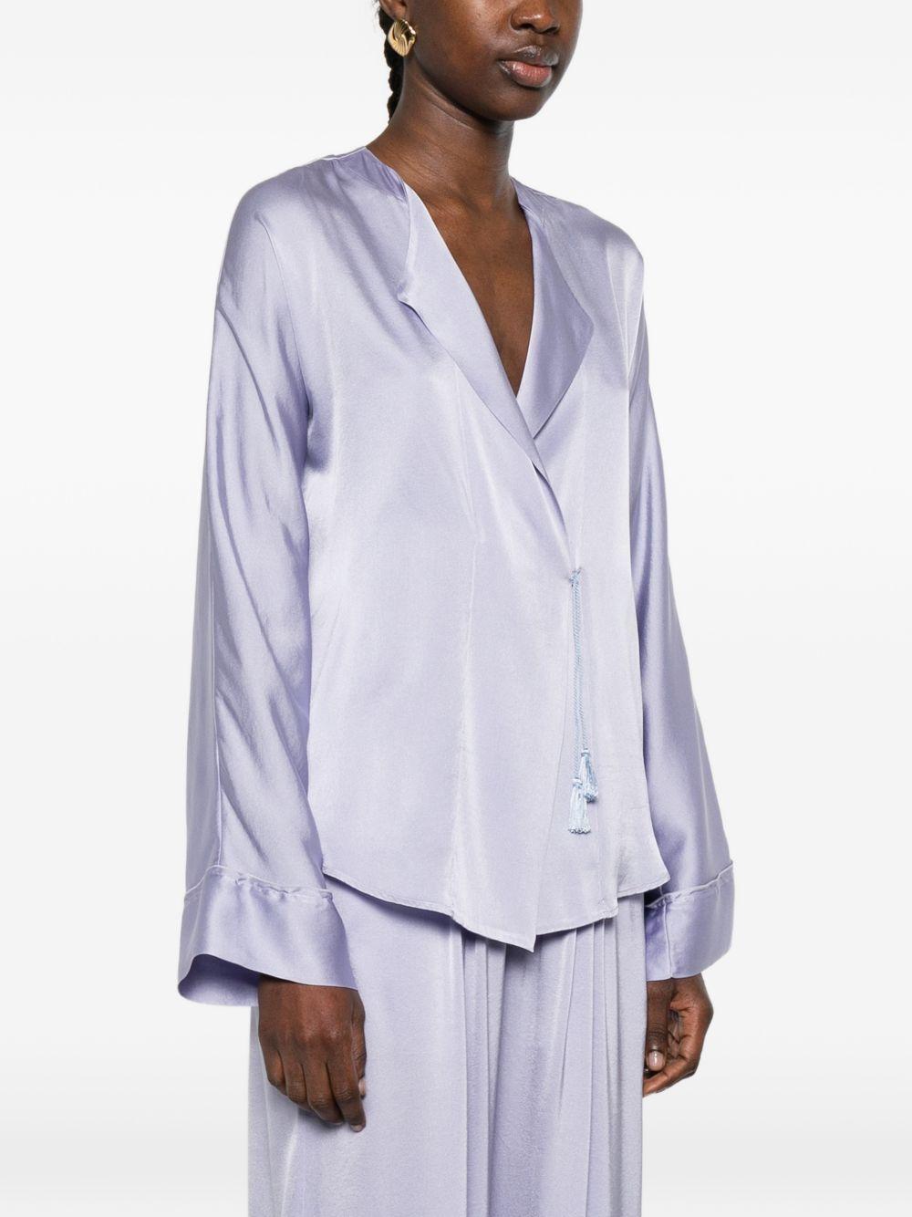 Blusa in seta in lilla Forte Forte - donna 