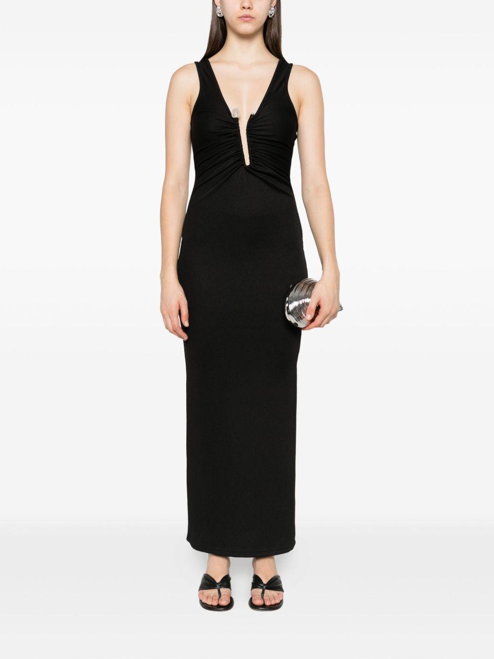 Abito con strass in nero Christopher esber - donna 