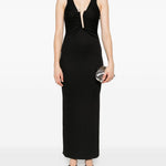 Abito con strass in nero Christopher esber - donna 