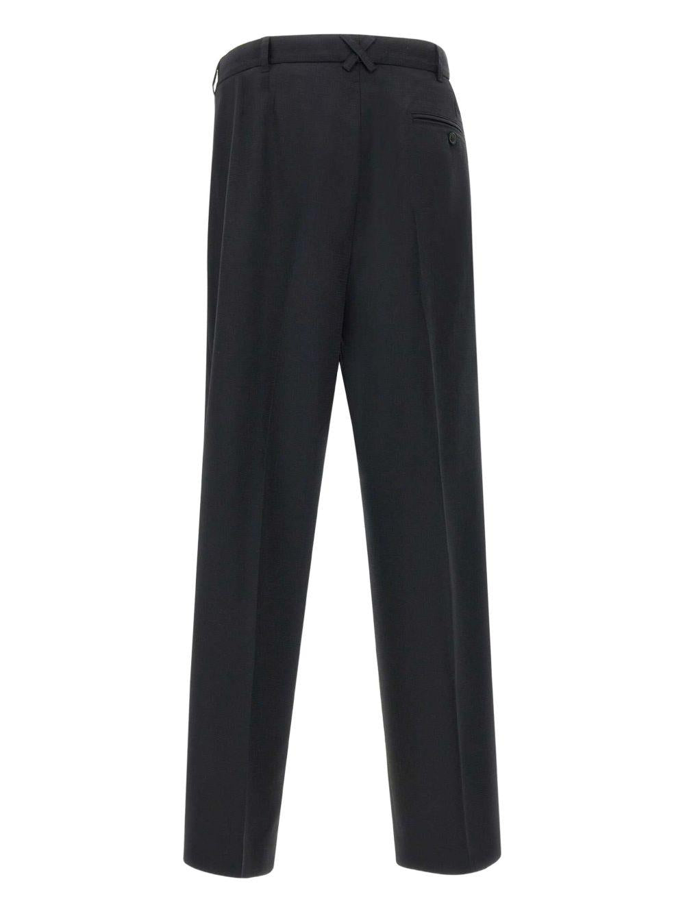 Pantaloni sartoriali con pieghe in nero Kenzo - uomo 