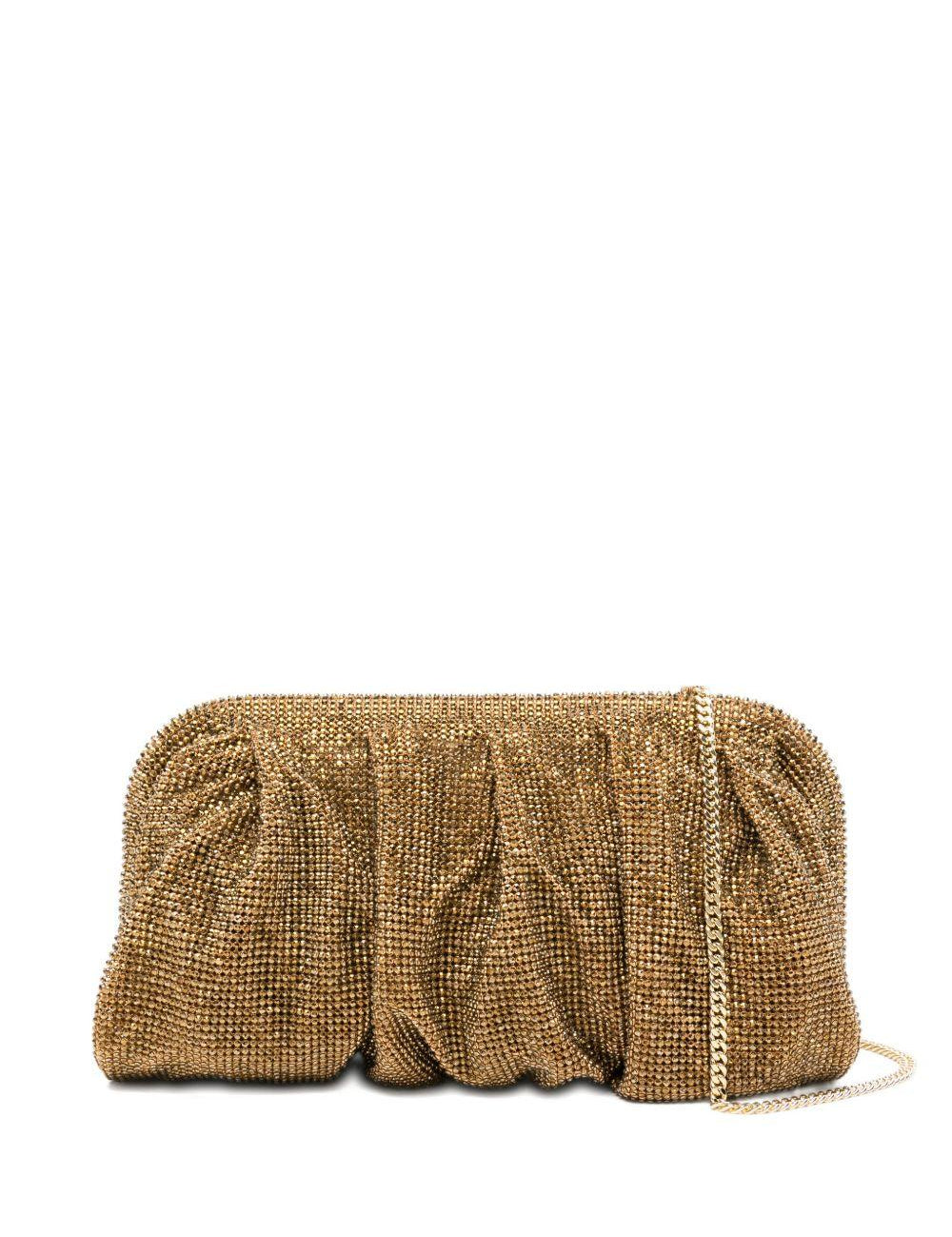 Clutch Venus con cristalli in oro Benedetta Bruzziches - donna 