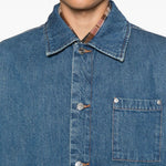 Giacca denim in cotone in blu A.P.C. X marc jacobs - unisex 