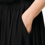 Gonna midi Corolla svasata in nero AMI PARIS - DONNA 