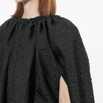 Abito con arricciature in nero Comme Des Garçons - donna 