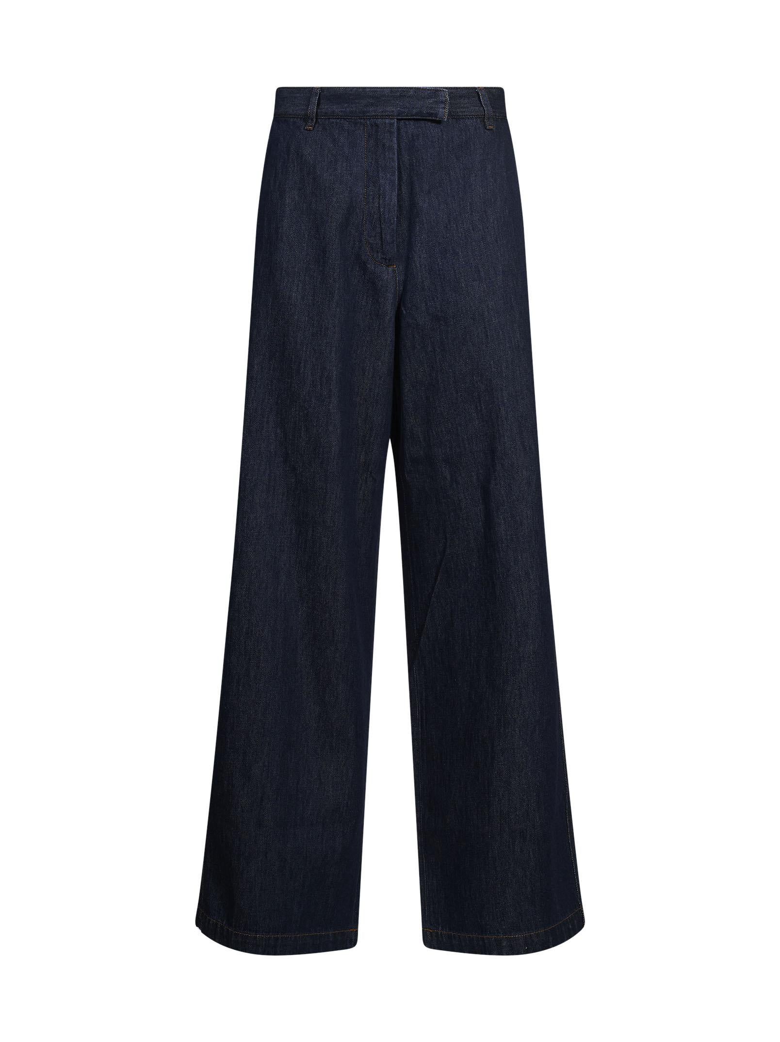 Jeans wide-leg denim indigo 