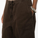 Pantaloni cargo con coulisse in marrone Entire studios - unisex 