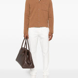 Cardigan con taschino in marrone A.P.C: - uomo 