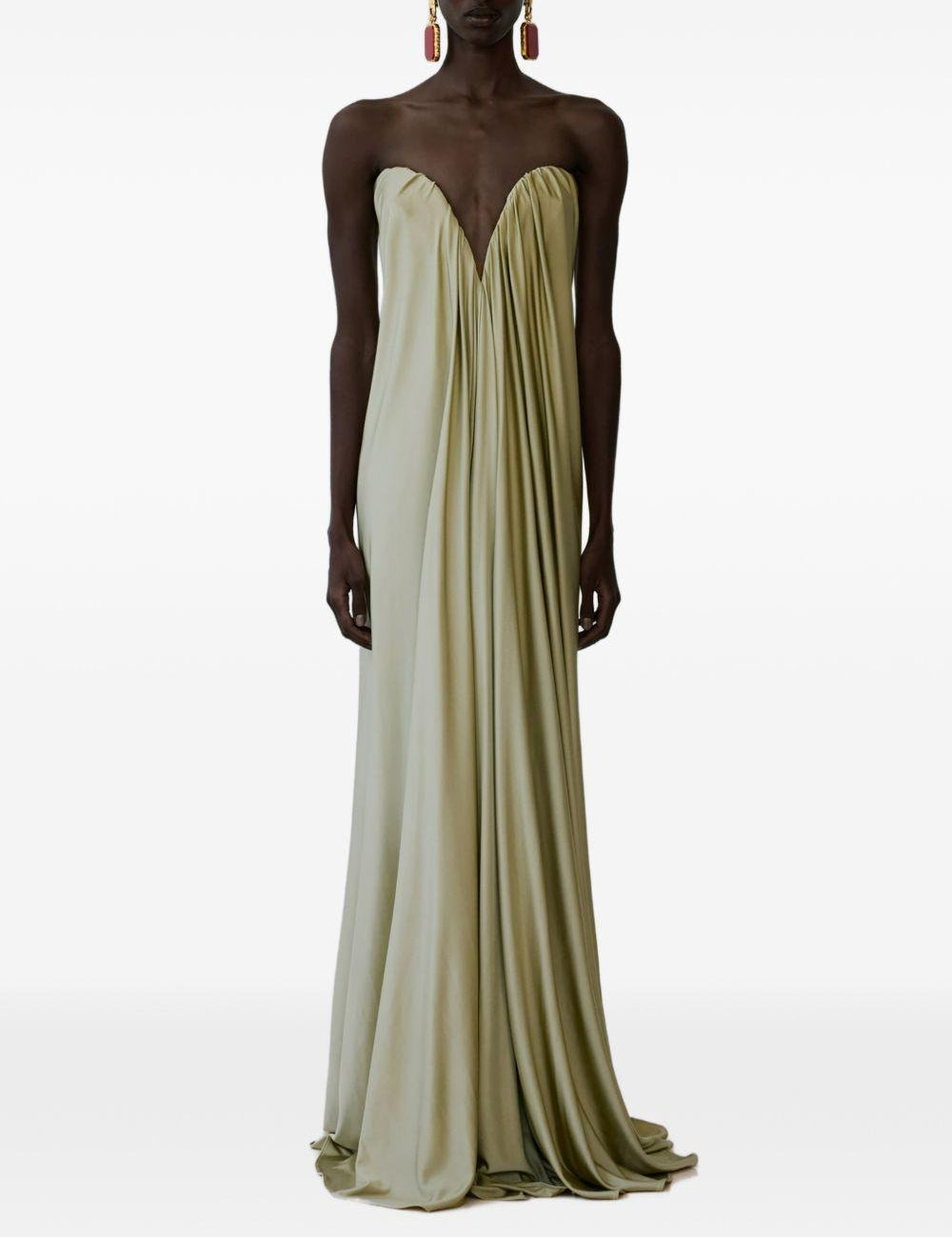 Abito lungo Olivienne in verde oliva The New Arrivals - donna 