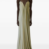 Abito lungo Olivienne in verde oliva The New Arrivals - donna 