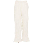 Pantaloni con vita elasticizzata in bianco Gongdid design - uomo 