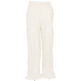Pantaloni con vita elasticizzata in bianco Gongdid design - uomo 
