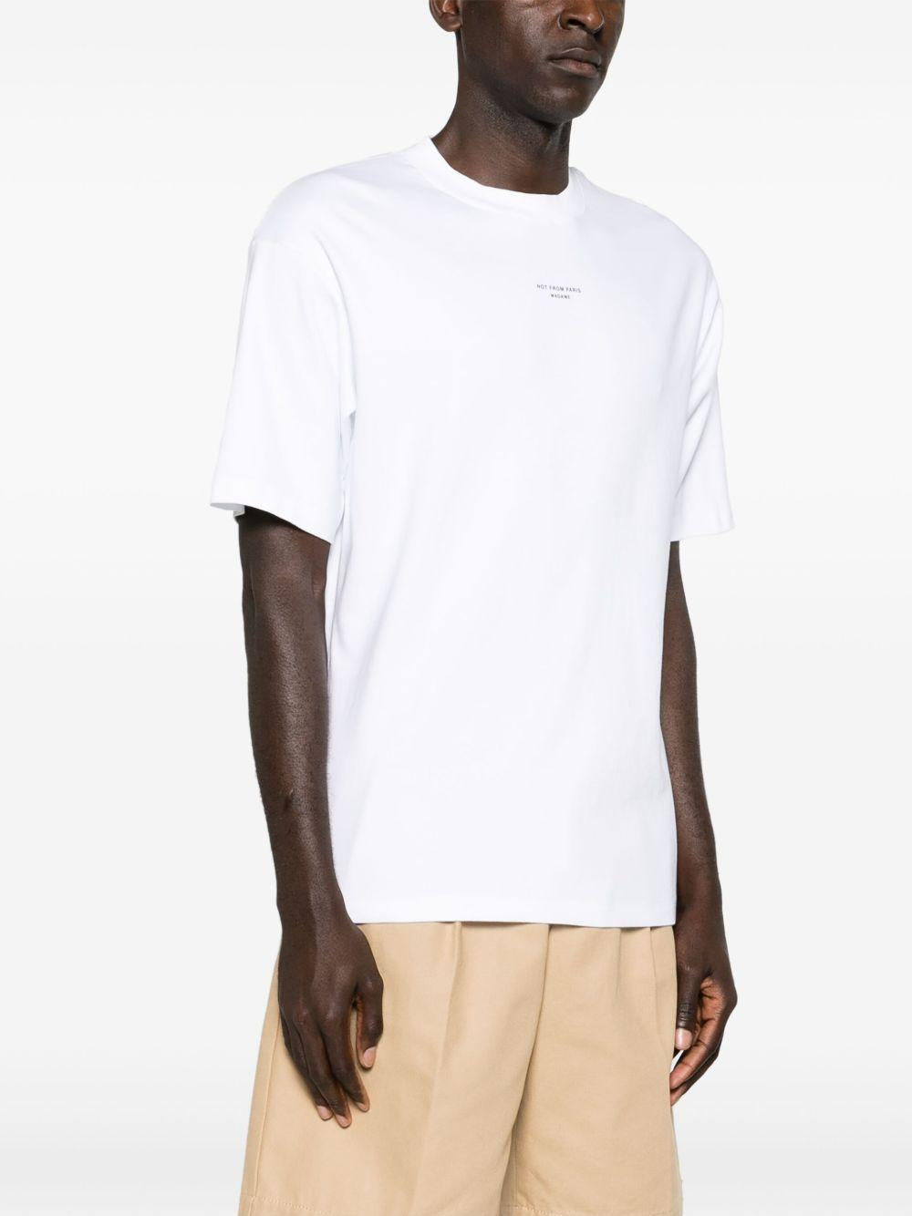 T-shirt con stampa in bianco Drole de monsieur - uomo 