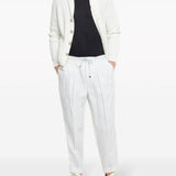 T-shirt a strati in blu Brunello cucinelli - uomo 