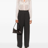Pantalone a gamba ampia partan in grigio Dries van noten - donna 