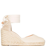 Espadrillas con zeppa in tela Carina in avorio Castañer - donna 