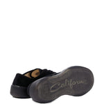 Sneakers in velluto a coste coupe in nero 