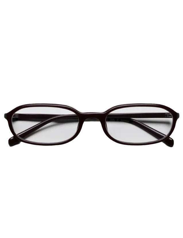 Occhiali edith con montatura ovale in borgogna Chimi - unisex 