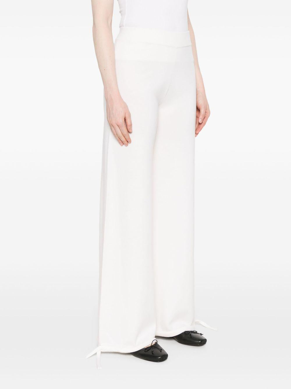 Pantaloni con vita elasticizzata in bianco Maxmara - donna 