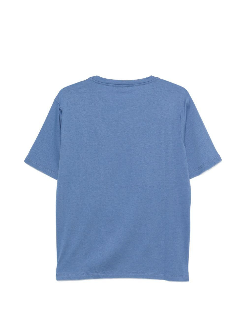 T-shirt girocollo in azzurro Kangra - uomo 