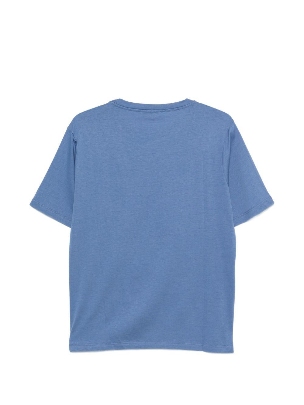 T-shirt girocollo in azzurro Kangra - uomo 