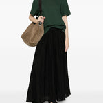 T-shirt girocollo in verde Entire studios - unisex 