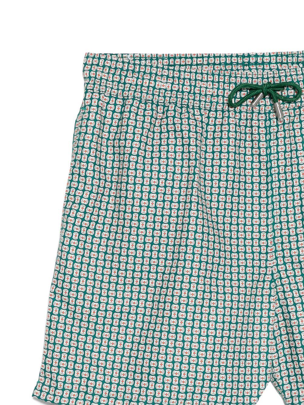 Costume da bagno stampati con coulisse Kelly in verde Simkhai - uomo 