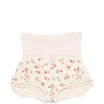 Shorts in pizzo con stampa floreale in avorio Magda butrym - donna 