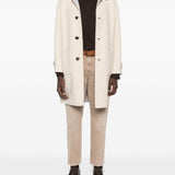 Cappotto monopetto con tasche a toppa in beige Eleventy - uomo 