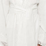 Kimono in pizzo in bianco Maurizio - donna 