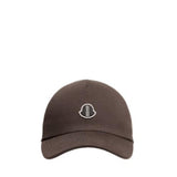 Cappello da baseball con logo in marrone Rick Owens x Moncler - unisex 