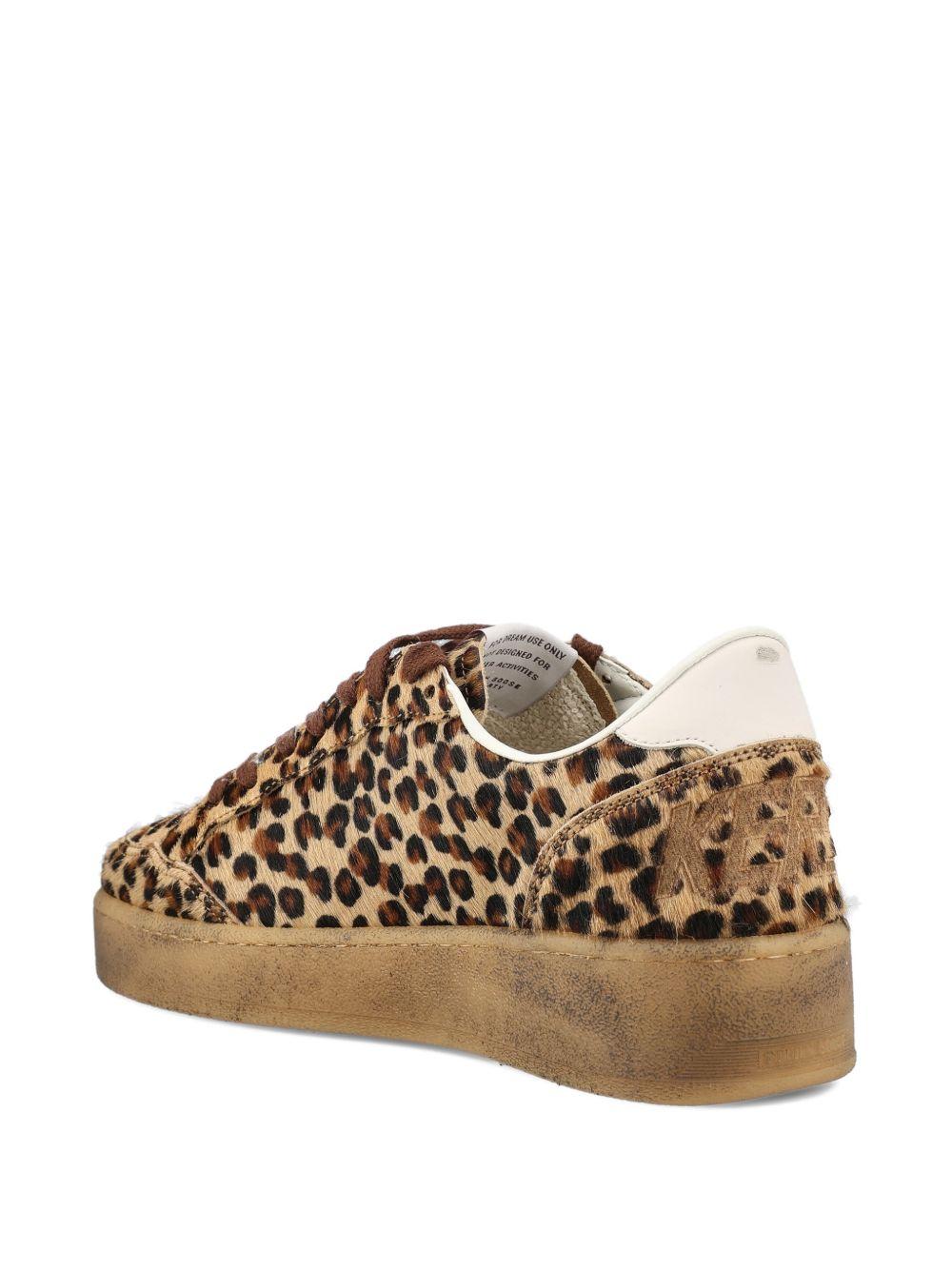 Sneakers con stampa in marrone Golden goose - donna 