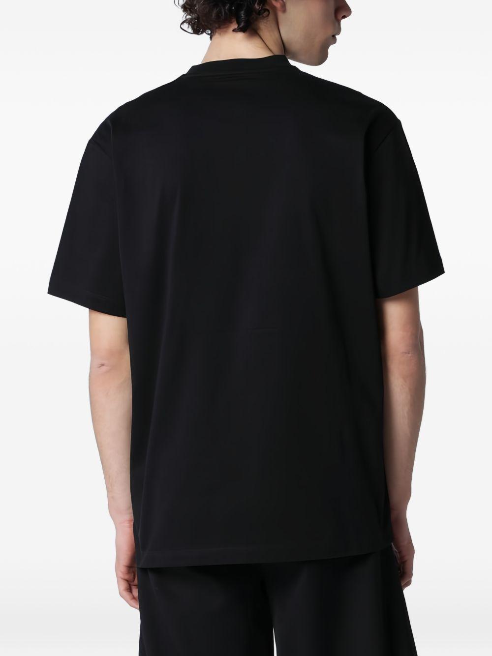 T-shirt con logo in nero Y-3 - uomo 