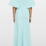 Abito lungo star shower con cristalli in celeste Jenny packham - donna 