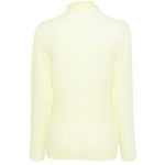 Top a maniche lunghe con design plissettato in giallo lime Issey miyake  - donna 