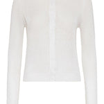 Cardigan con chiusura nascosta in bianco Brunello cucinelli - donna 