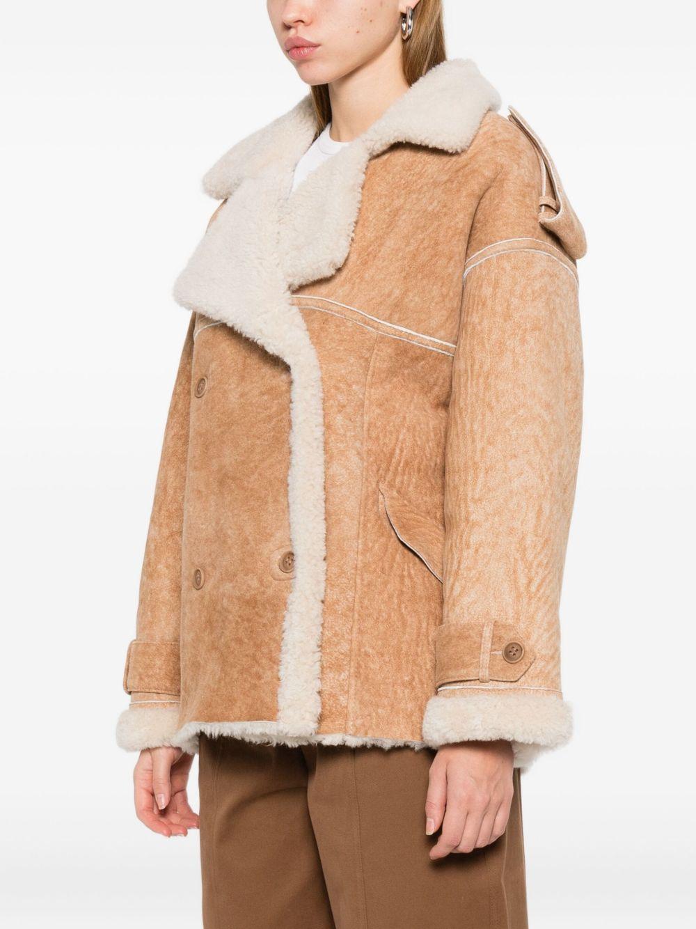 Cappotto corto doppiopetto in marrone Salvatore Santoro - donna 