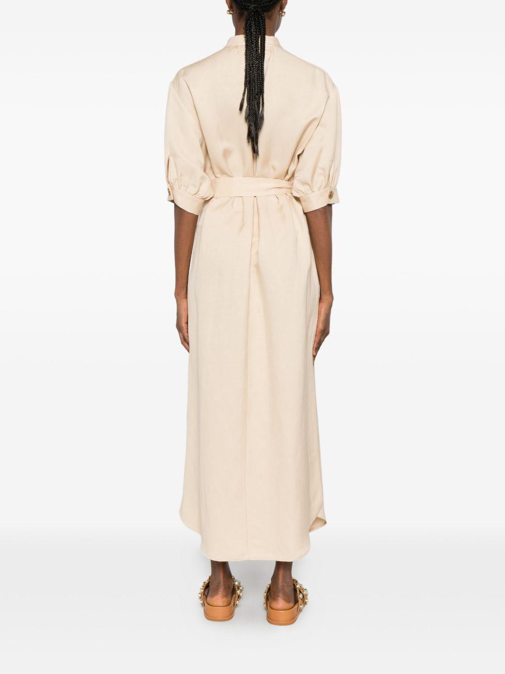 Abito con cintura in beige Blazé milano - donna 