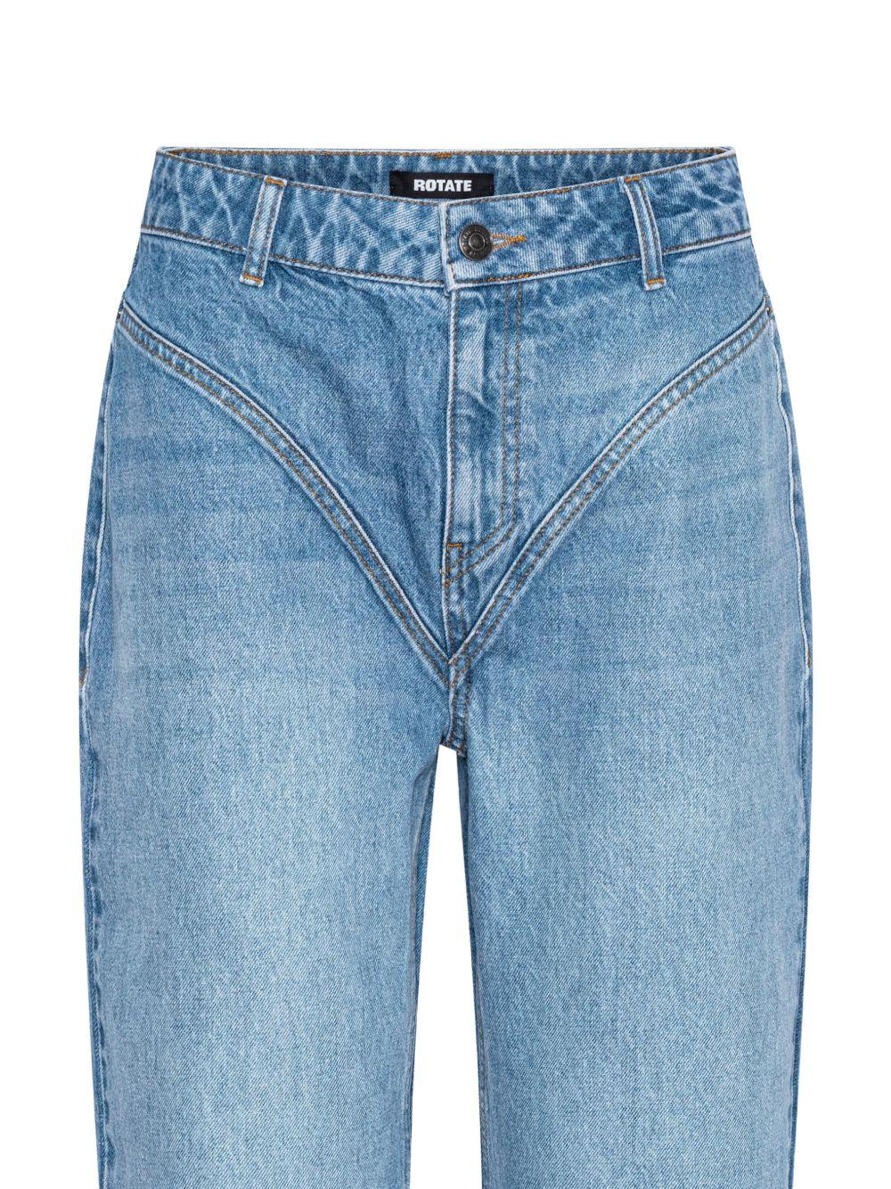 Jeans a vita alta in blu 