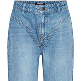 Jeans a vita alta in blu 