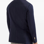 Blazer doppiopetto in blu Brunello cucinelli - uomo 