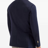 Blazer doppiopetto in blu Brunello cucinelli - uomo 