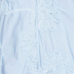 Gonna mini a fiori in azzurro ROTATE - donna 