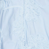 Gonna mini a fiori in azzurro ROTATE - donna 