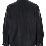 Giacca in pelle con zip in nero Sunflower - uomo 