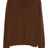 Maglione con scollo a v in marrone Entire studios - unisex 