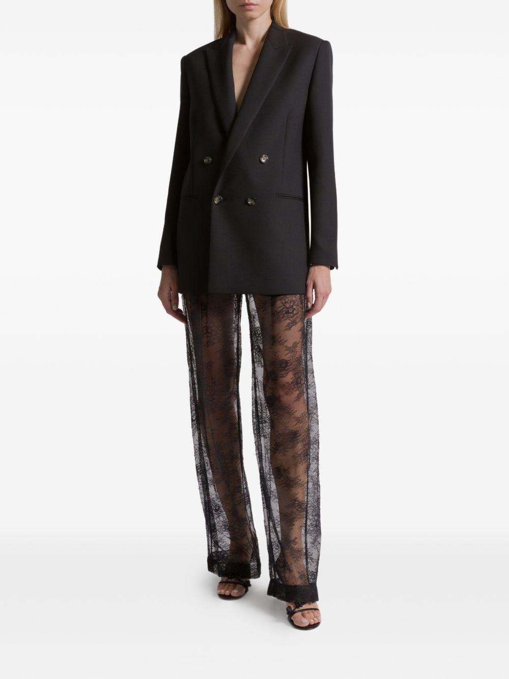 Pantaloni in pizzo in nero Alberta ferretti - donna 