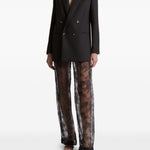 Pantaloni in pizzo in nero Alberta ferretti - donna 