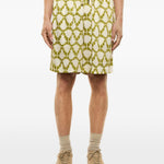 Shorts con coulisse in bianco Laneus - uomo 