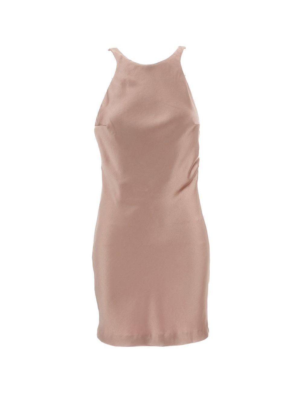 Abito corto Carmen con scollo in beige The Andamane - donna 